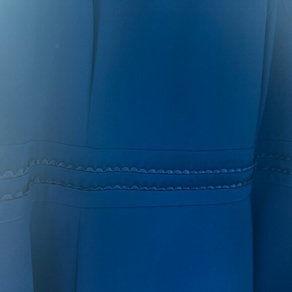 Blue Scalloped Calvin Klein Plus Size Dress - Picture 4 of 5